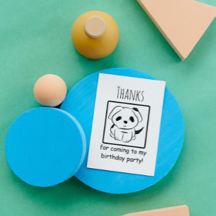 Merci D'Être Venu À Mon Anniversaire Puppy Merci