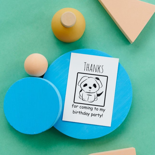 Merci D'Être Venu À Mon Anniversaire Puppy Merci (Créateur téléchargé)