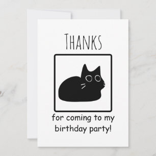Merci D'Être Venu À Mon Chat Kitty Fête D'Annivers