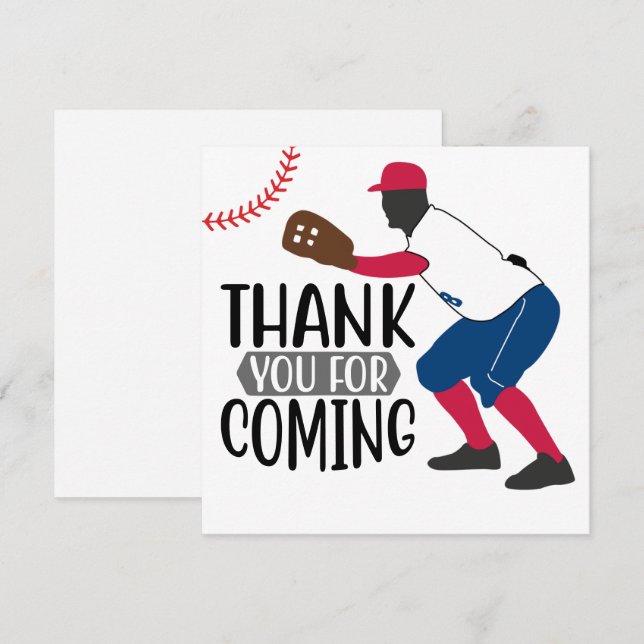 Merci d'être venu au baseball (Devant / Derrière)