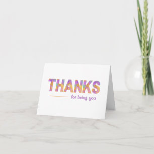 Merci D'Être Votre Carte