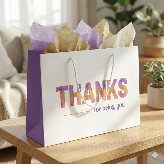 Merci D'Être Votre Sac Cadeau (Show your gratitude with this, "Thanks for being you" gift bag! )