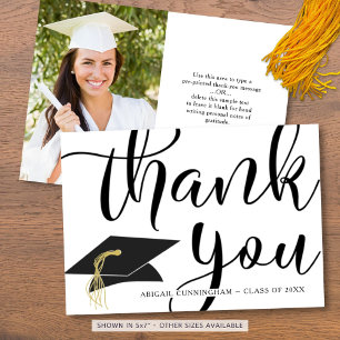 Merci d'études  photo Script Grad Casquette