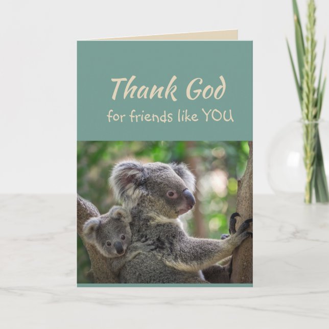 Merci Dieu pour les amis comme vous Koala Bear (Devant)