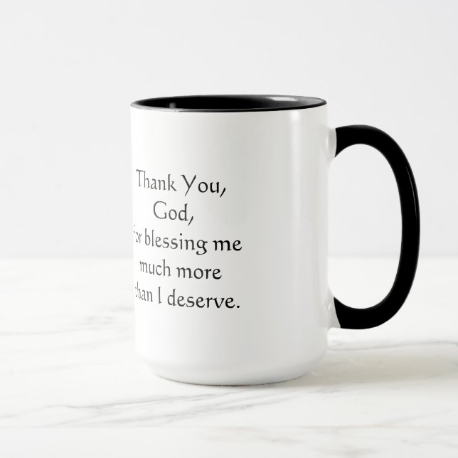 Merci, Dieu - tasse (Droite)