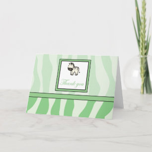 Merci d'impression de zèbre - vert