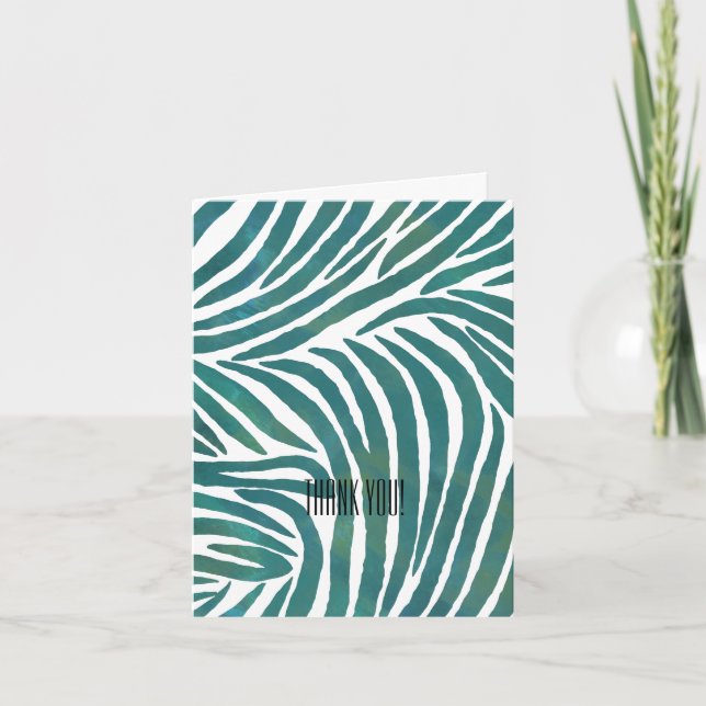 Merci d'impression Zebra turquoise (Devant)