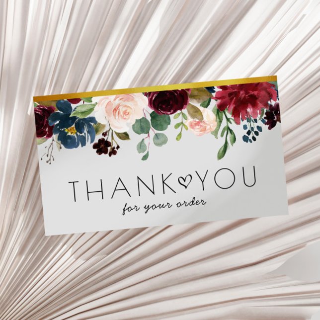 merci d'insérer le carte de visite floral (Créateur téléchargé)