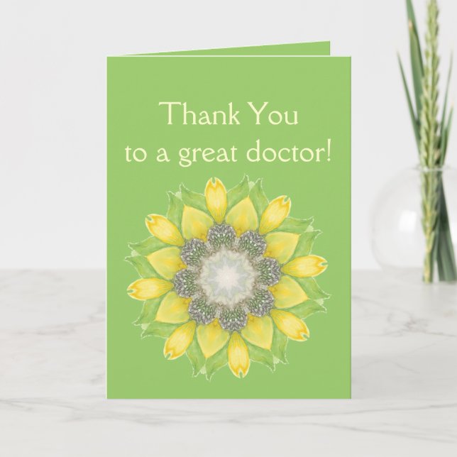 Merci Docteur Fleur Personnalisé Jardin Floral (Devant)