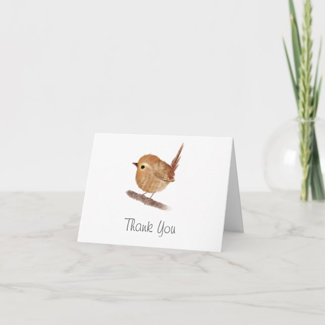 Merci d'oiseaux Wren personnalisé (Devant)