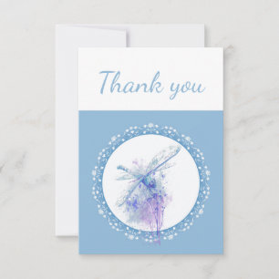Merci Dragonfly Aquarelle Nature Art