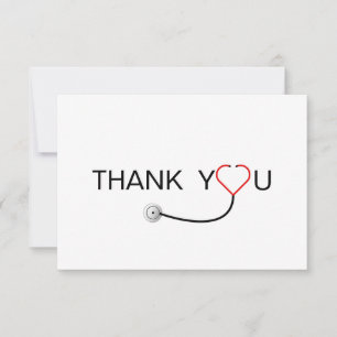 Merci du Docteur en stéthoscope cardiaque