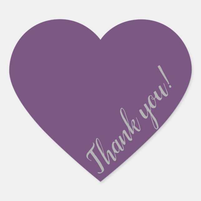 Merci du fond de mon coeur - autocollant (Devant)