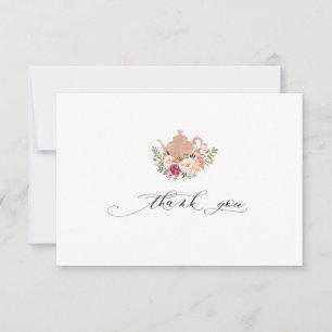 Merci du Tea Party rose pâle