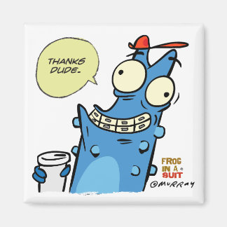 Merci Dude Carré Magnet