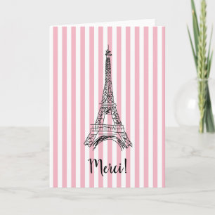 Merci Eiffel Tower Paris Card