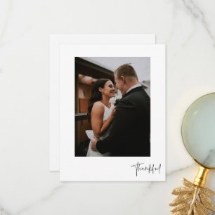 Merci Elegant Mariage photo Carte de remerciements