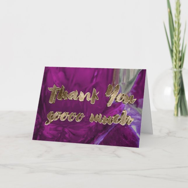Merci Elégant Merci Pink Gold Typographie (Devant)
