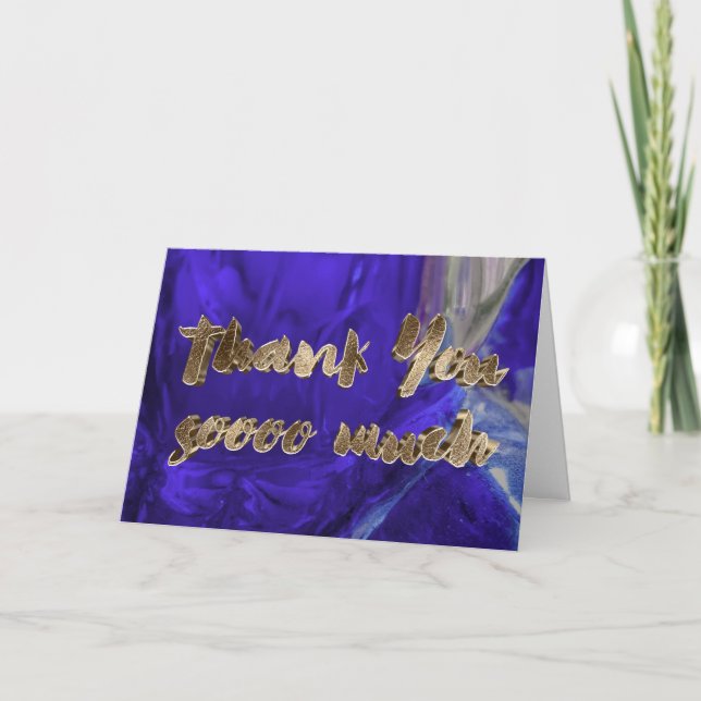 Merci Elégant Merci Purple Gold Typographie (Devant)