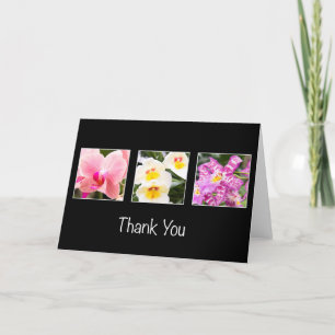 Merci Élégantes Orchidées Et Pensée