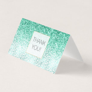 Merci Empreinte de léopard de Parties scintillant 