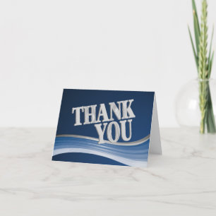 Merci en acier bleu