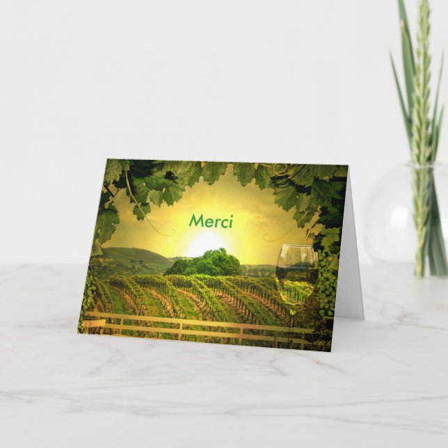Merci en français Merci, merci beaucoup, Vin (Devant)