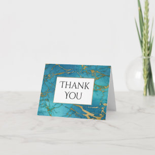 Merci en marbre bleu or