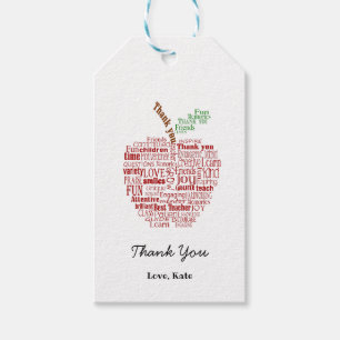 Merci enseignant étiquette de cadeau PTO
