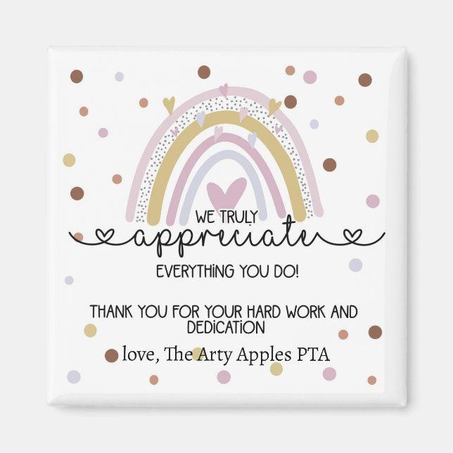 merci équipe aimants cadeaux (Devant)