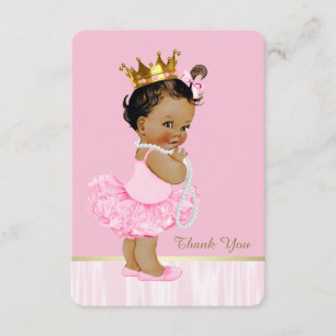 Merci ethnique de baby shower de tutu de ballerine