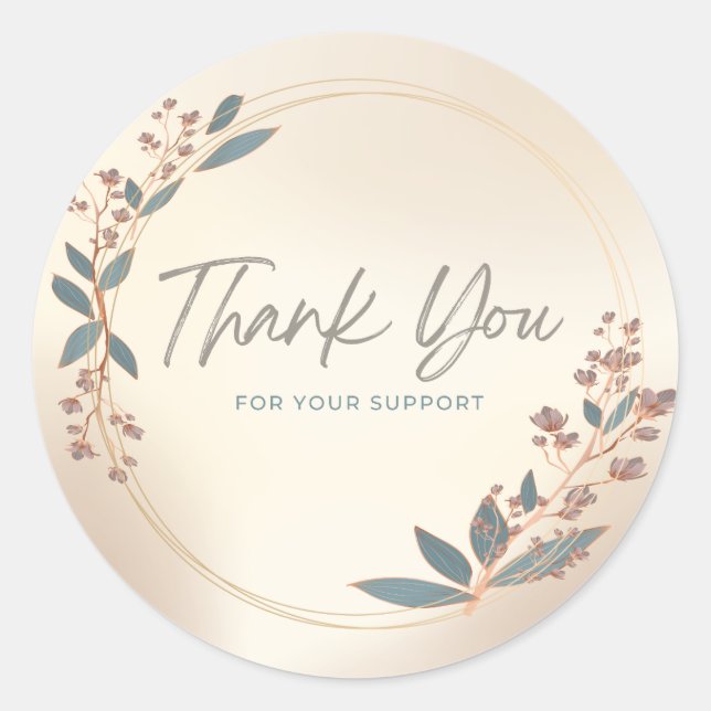 merci étiquette autocollant (Devant)