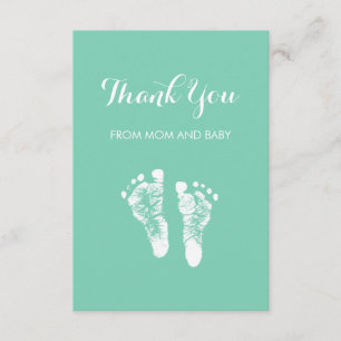 Merci fait sur commande mignon d'empreintes de pas