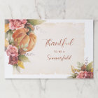 Merci famille Thanksgiving Set de table papier