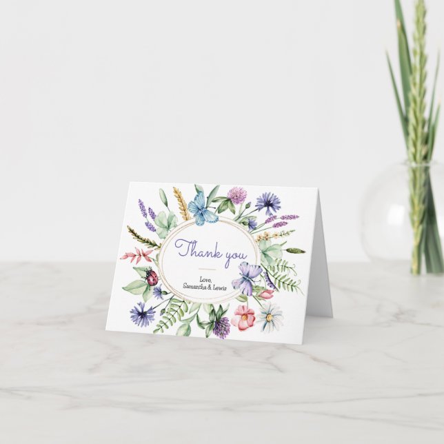 Merci fleur sauvage Baby shower (Devant)