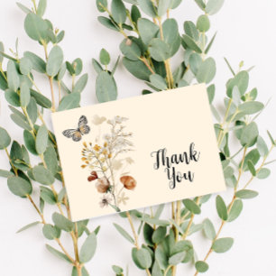 Merci Fleur sauvage Boho aquarelle