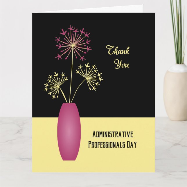 Merci fleurs administratifs journée des profession (Devant)