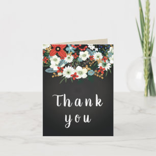 Merci Floral Chic Sombre Coloré Funky Audacieux