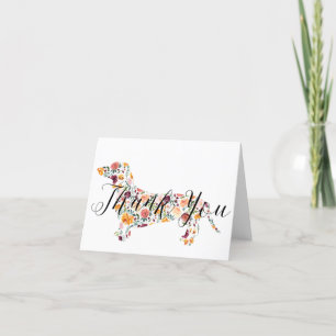 Merci Floral Dachshund