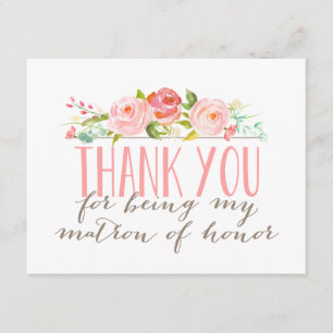 Merci floral de dame de honneur