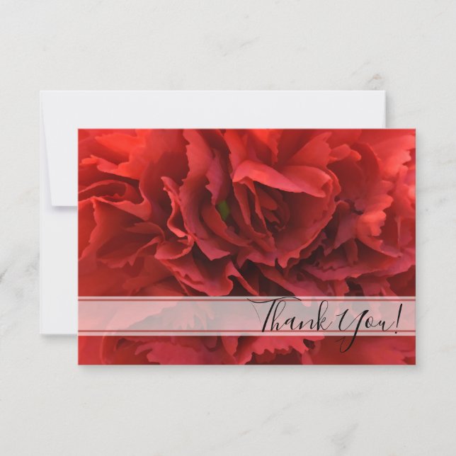 Merci floral de la carnation rouge (Devant)