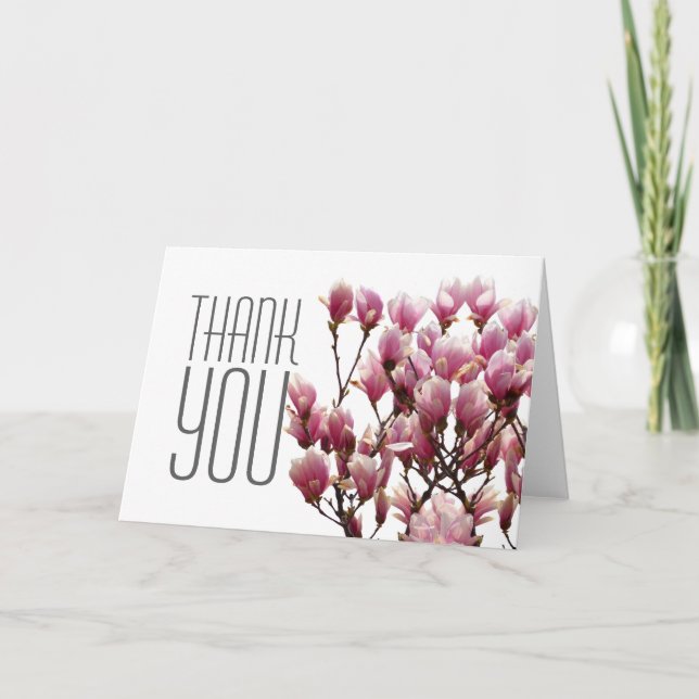 Merci Floral Magnolia Élégant Plaine moderne (Devant)