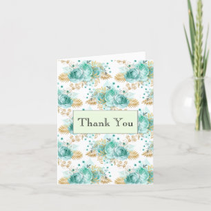 Merci Floral Mint Glam Gold