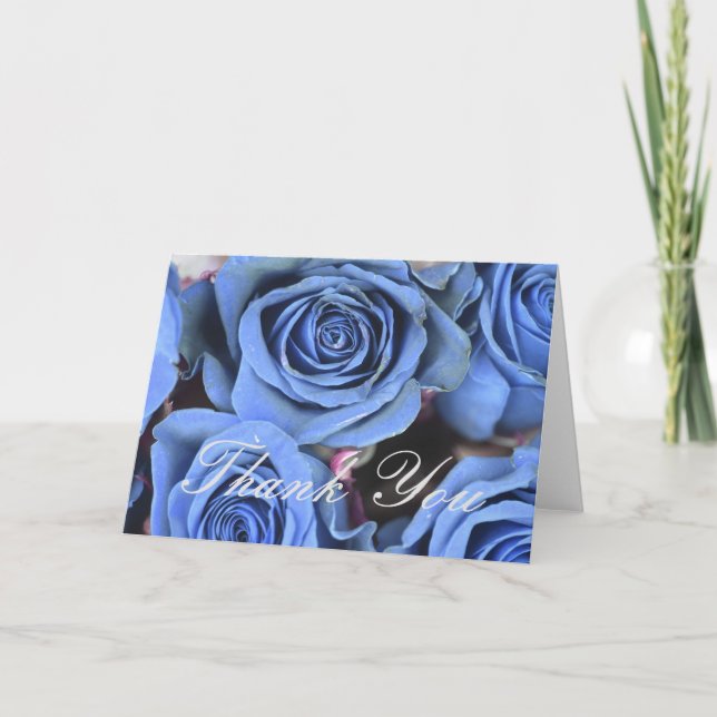 Merci Floral Rose bleu (Devant)