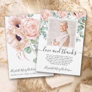 Merci floral rose pâle Bereavement Photo