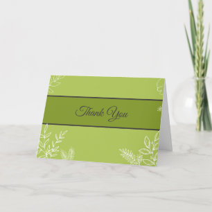 Merci Floral Vert Pour Votre Entreprise
