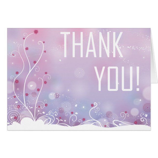 Merci (Flore de neige rose) (Devant horizontal)