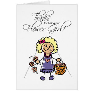 Merci Flower Girl, Blonde, Robe violette