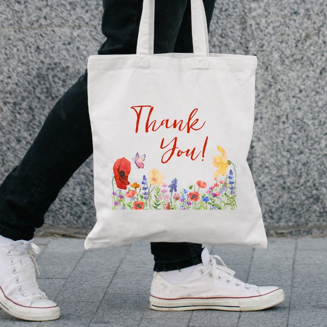 Merci fourre-tout sac d'appréciation florale profe (Créateur téléchargé)