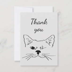 Merci Fun Winking Chat Kitten Humour animal